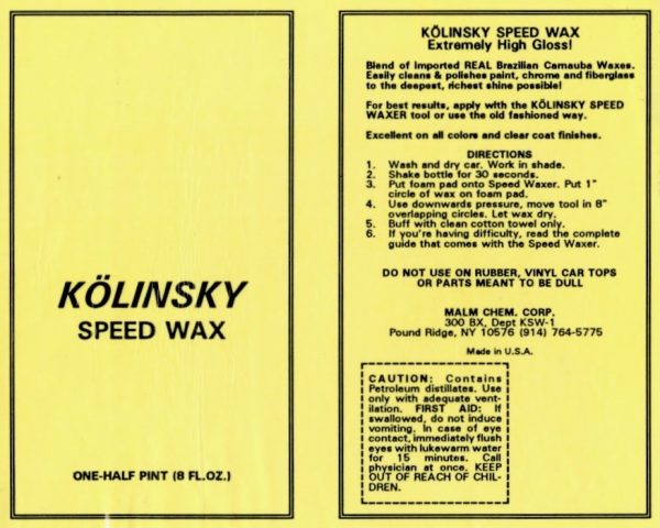 Kolinsky Carnauba Speed Wax - 1/2 Pint - Image 2